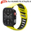 Ốp lưng PC + dây đeo silicon cho Huawei Watch Fit 4Pro / Fit 4 Ốp lưng bảo vệ dây đeo đồng hồ thể thao hai tông màu