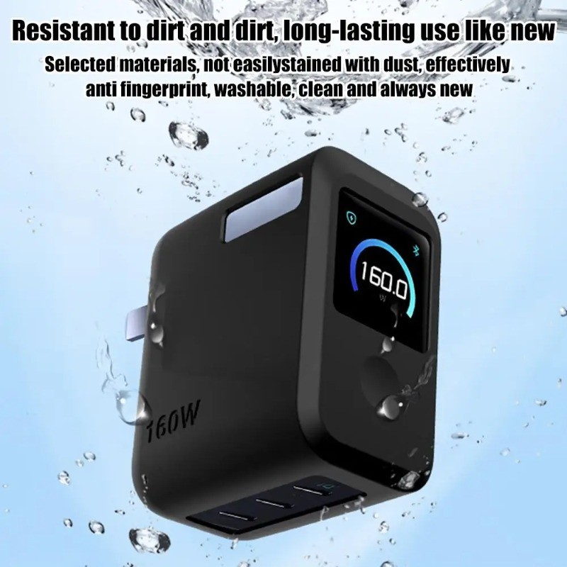 Vỏ bảo vệ đầu sạc cho Anker Prime 160W Vỏ silicon mềm chống trượt cho bộ sạc Anker Prime (Màn hình thông minh 3 cổng 160W) Vỏ sạc điện chống bụi chống rơi
