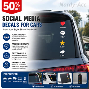 Nhãn dán xe hơi sáng tạo ngộ nghĩnh Giống như bình luận Chia sẻ Thu thập thiết kế Decal cửa sổ phía sau Chống nước Chống nắng Cá nhân Nhãn dán trang trí tự động cho phụ kiện bên ngoài nội thất xe