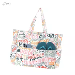 Túi Tote Đi Biển Jfory Chống Thấm Nước Chống Cát Có Thể Tái Sử Dụng Túi Polyester Bền Di Động Bể Bơi Mang Theo Túi Tập Gym Cho Nữ Bé Gái Thích Hợp Cho Kỳ Nghỉ Du Lịch Shoppin
