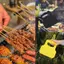 JCSYFAC Nhựa Chịu Nhiệt Nướng Quạt Cầm Tay Tay Nướng Quạt Tiện Lợi Tay Quay Máy Thổi Cho Cắm Trại Ngoài Trời Mới