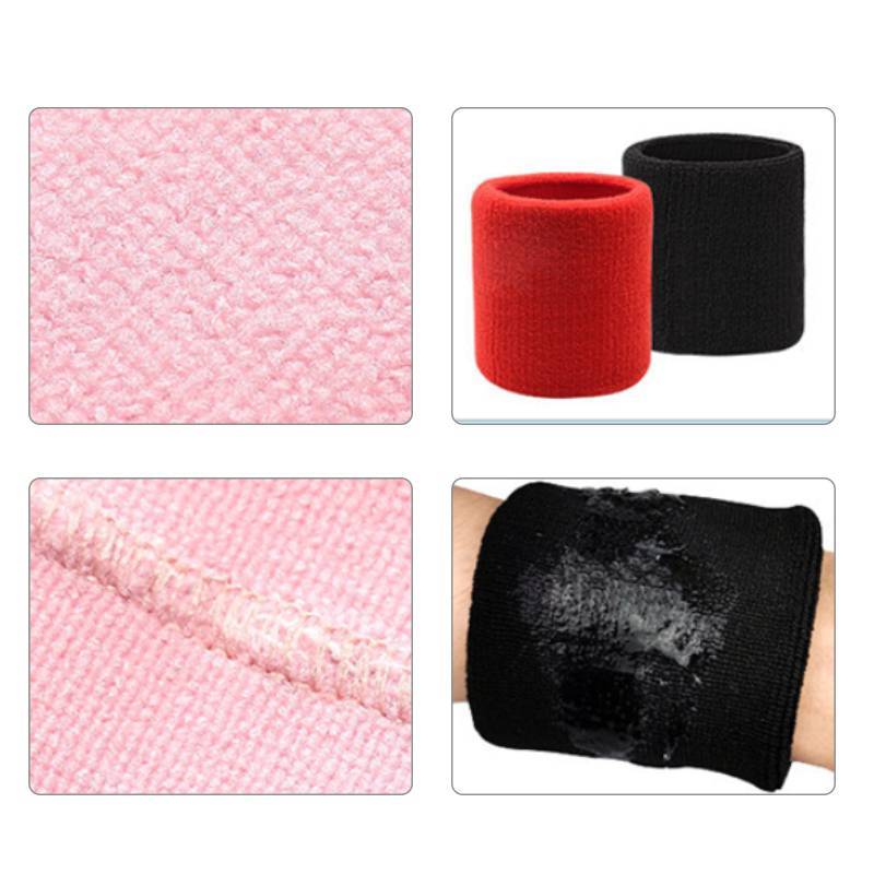 [KvJJL-t] Dây cổ tay thể thao bằng vải cotton, nẹp mồ hôi, bảo vệ cổ tay quần vợt, dây đeo thể dục, chạy bộ, mới