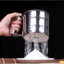 Thép không gỉ Bột Đường Sàng Cầm Tay Loại Cốc Bột Sàng Bán Tự Động Nướng Hộ Gia Đình Siêu Mịn Dụng Cụ Nướng Mì Sie