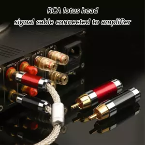 Btsg Đầu cắm đồng chuyên nghiệp Đầu nối cáp Video âm thanh Đầu nối tuyệt vời cho phụ kiện truyền loa