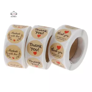 Maybest 500 Chiếc Thank You Stiers Seal Nhãn Giấy Tròn Nhãn stier Để Trang Trí {VN}