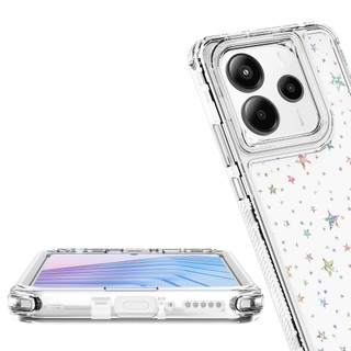 Giấy Laser Acrylic Trong Suốt Điện Thoại Cho Redmi Note 14 13 12 11 Pro Plus 12S 11S 15 15C 14C 13C 12C A3 4G 5G Bốn Góc Chống Sốc