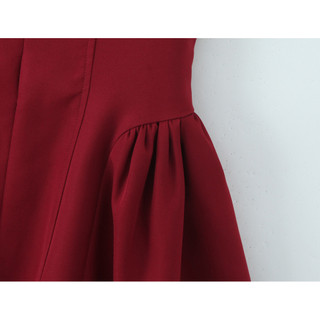 Cao Cấp Niche Pháp Retro Pure Desire Cổ Chữ V Sâu Rỗng Sang Trọng Slim-fit Ôm Hơn Nhìn Dây Cổ Váy Ngắn Nữ