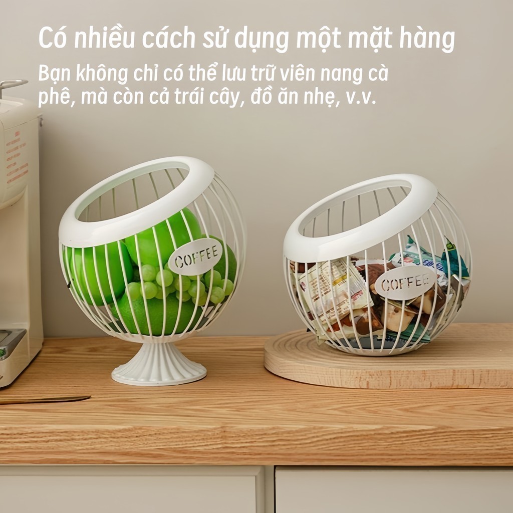 Giỏ Đựng Trái Cây Bằng Sắt Rèn Phong Cách Bắc Âu, Sang Trọng và Bền Bỉ