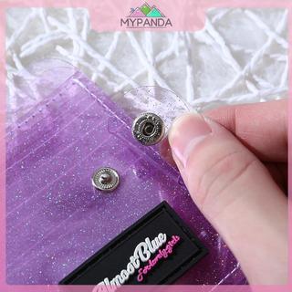 MYPANDA 1 Long Lanh Business ID Cards Túi Ví PVC Trong Suốt Thẻ Ảnh Ví Dành Cho Nữ Cô Gái Túi Đựng Thẻ Tín Dụng Trong Suốt.