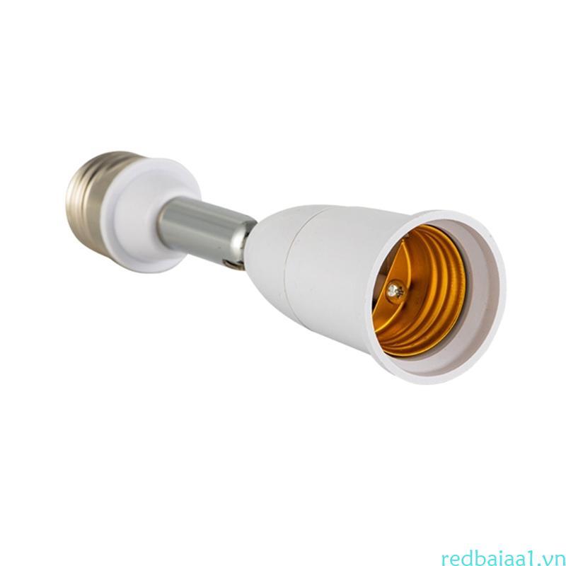 Redbaiaa1 E26 E27 đến E26 E27 Ổ cắm mở rộng 180 độ Ổ cắm bóng đèn có thể uốn cong