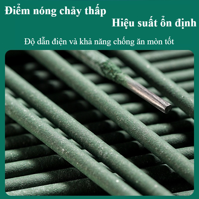 Que Hàn Xanh 2.0mm Hàn Sắt & Vật Liệu Mỏng | Mối Hàn Đẹp – Dễ Tróc Xỉ – Phù Hợp Máy Hàn Mini