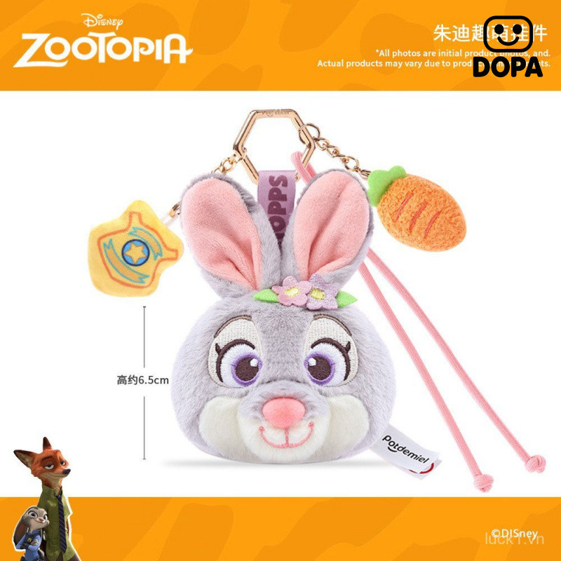 Bán Thật Chính Hãng Điên Động Vật Thành Phố Từ Tính Judy Nick Sang Trọng Móc Khóa Schoolbag Mặt Dây Chuyền Quà Tặng Cho Bé Gái