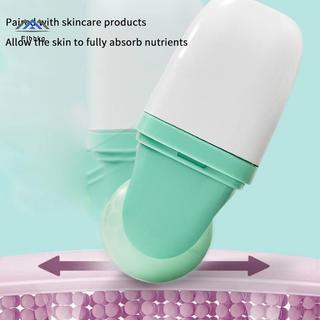 ELBBKG Con lăn đá đôi cho mặt bọng mắt Đau nửa đầu Giảm đau và chấn thương nhỏ Mặt Con lăn Massage lạnh Chăm sóc da mới