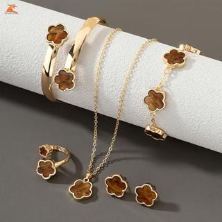 Bộ trang sức với vòng cổ hợp kim điều chỉnh được, phù hợp cho nữ
