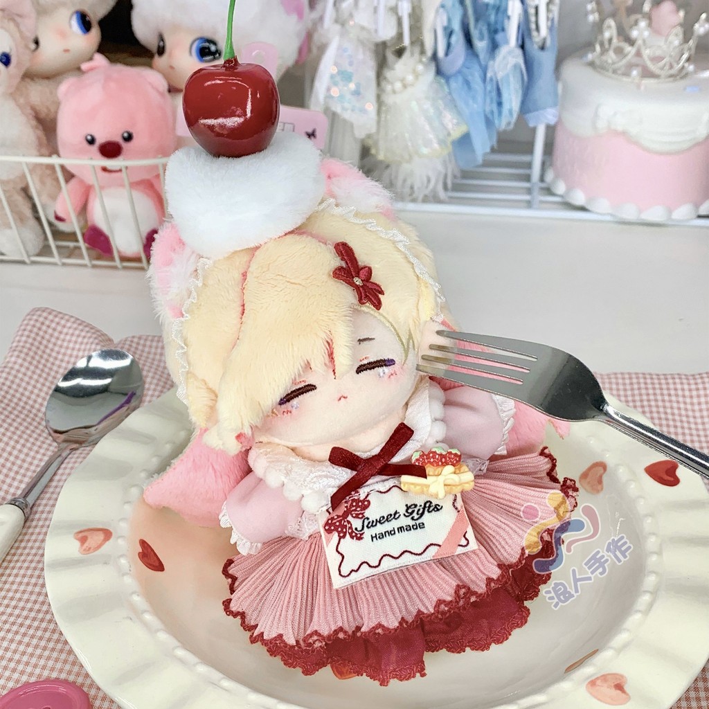 10Cm Quần Áo Bé Dễ Thương Bánh Váy Phù Hợp Với 10Cm Cotton Búp Bê Quần Áo Anh Đào Bánh Nhỏ Búp Bê Trang Phục 3.2