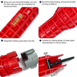 Cờ lê đa năng 8 trong 1 - Sửa vòi nước, Cờ lê đa năng, 8 trong 1, sửa vòi nước bồn rửa, dụng cụ tháo lắp vòi nước