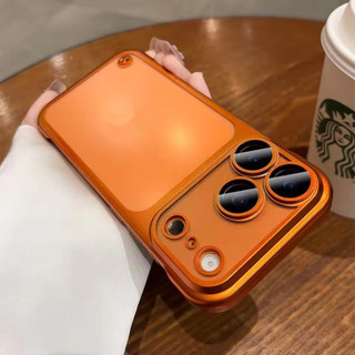 [JLK] Ốp lưng PC siêu mỏng Framless cho iPhone 17 Pro Max Vỏ bảo vệ Camera mạ không khí cho iPhone 12 13 14 15 16 Pro Max
