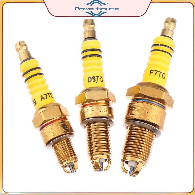 ĐIỆN 1 Cái Bugi 3 Điện Cực Ba A7TC D8TC Cho GY6 CG 50 70 110 125 150CC Xe Máy Atv Xe Tay Ga Bụi Bẩn Xe Đạp Go Kart.