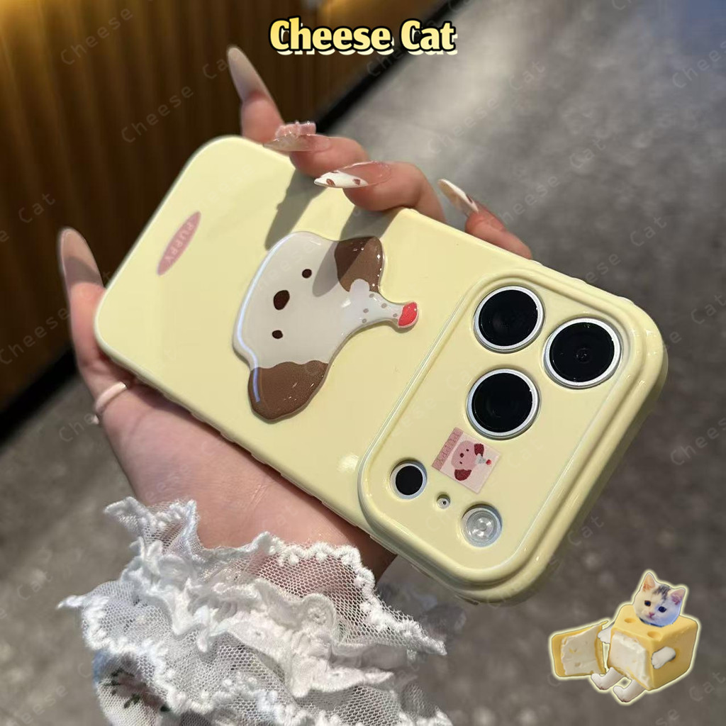 dễ thương Jellyca cho iPhone 17 Pro Max 11 12 13 14 15 16 Plus Hình trái tim ở cạnh bên của ốp điện thoại dành