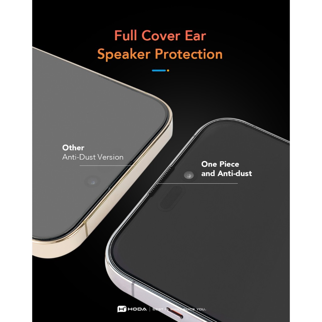 [Chính Hãng] Kính Cường Lực Nhám Hoda Matte Chống Bám Vân Tay, Kèm Khung Trợ Dán Lấy Bụi Cho iPhone 17 - 13 Series