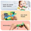 VN Thích hợp cho sách vải sơ sinh, được trang bị đuôi 3D an toàn, đồ chơi học tập sớm; Sách vải giấy âm thanh giác quan Montessori.