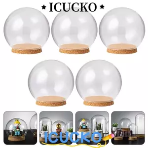Vỏ chống bụi hoa ICUCKO, Vỏ kính hoa tươi thủy tinh, Quà tặng Trang trí nội thất Lọ bánh trong suốt