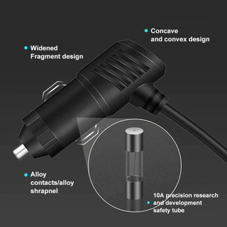Bộ sạc ô tô Bộ chuyển đổi 12V 24V 3 Ổ cắm bật lửa thuốc lá Bộ chia USB kép LED xe hơi Sạc nhanh cho iPhone iPad GP