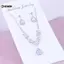 KUZHEN Sang Trọng Giọt Nước Zircon Mặt Dây Chuyền Nelace Bông Tai Bộ Thanh Lịch Tinh Tế Pha Lê Nelace Nữ Cô Dâu Phù Dâu Trang Sức Cưới HOT