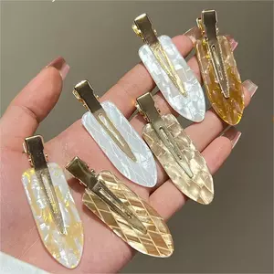 Cà Phê Màu Sắc Series Liền Mạch Kẹp Nàng Tiên Cá Ji Nữ Mùa Hè Bên Nổ Kẹp Tóc Gãy Acetate Mỏ Vịt Kẹp Tóc Sang Trọng PQFF