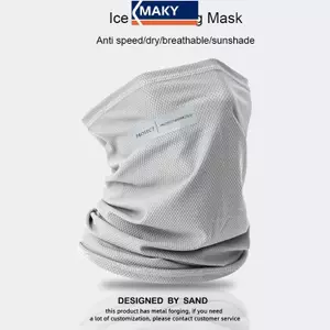 MAKY Ice Silk Sweat Collar Sunblo Ne Mask Thoáng Khí Qui Sấy Có Thể Giặt Mặt nạ thể thao ngoài trời để đi xe đạp và đi bộ đường dài VN