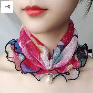 Băng đô ren voan ngọc trai đa chức năng dành cho nữ