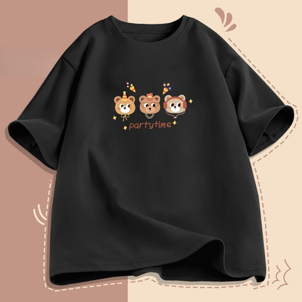 （Giao hàng 24h）Angela Áo Thun Nam Nữ Unisex Mã TN Coffee In Hình Chất Cotton Form Rộng Phong Cách Ulzzang J Joli Trendy
