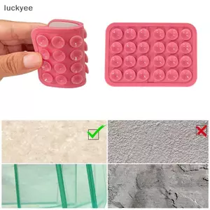 Luckyew Silicone Hút Cốc Điện Thoại Gắn - Giá Đỡ Mạnh Hai Mặt Cho Android Cho Gương Ô Tô Nhà Bếp Phòng Tắm TQ
