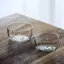 Luckyew 350 / 600ml Bát Trà Trong Suốt Có Vòi Hai Lớp Bát Matcha Nhật Bản Chịu Nhiệt Salad Trộn Bát Lò Vi Sóng TQ