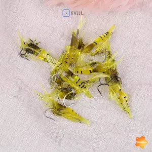 Lô 10 Chiếc Mô Phỏng Tôm Mềm Mồi Mồi Móc Câu Chuyện Bass Mồi Câu Cá Mới