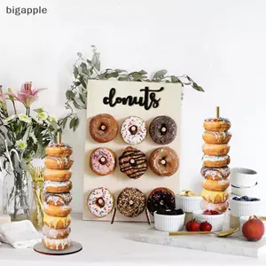 Giá đỡ treo tường bằng gỗ bigapple - Candy Sweets Donut Ra cho bữa tiệc RDG
