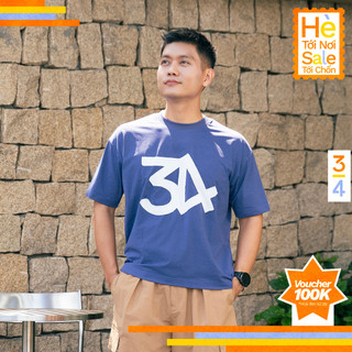 3PhầnTư - Áo Thun Thư Giãn Logo 3/4 - TTSM25027
