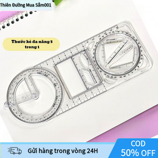 [COD] Bộ Thước Đa Năng Hình Học - Dụng Cụ Vẽ Đa Dạng, Hỗ Trợ Học Sinh, Sinh Viên Và Nghệ Sĩ