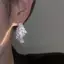 HFSHY Xu Hướng Thời Trang Thiết Kế Độc Đáo Thanh Lịch Tinh Tế Pha Lê Bông Tai Lá Zircon Dành Cho Nữ Trang Sức Tiệc Cưới Quà Tặng Cao Cấp VN