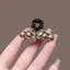 MAUROPOLI Phong Cách Mới Cao Cấp Pha Lê Bướm Lấy Kẹp Sang Trọng Tóc Gãy Đầu Lưng Nửa Tie Tóc Cá Mập Kẹp
