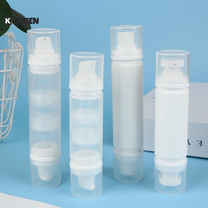 KUZHEN 5ml / 10ml Loại ép chân không hai đầu / Chai dưỡng ẩm có thể đổ lại Mỹ phẩm trang điểm cho kem Gel dưỡng ẩm Hộp đựng bơm lỏng HOT
