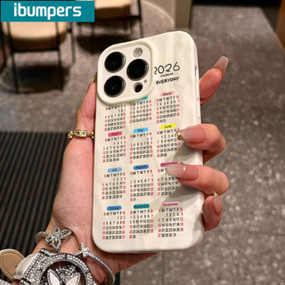 Ibumpers Ốp Điện Thoại Thanh Lịch 2026 Lịch Đen Đẹp Thẩm Mỹ Silicon Mềm Cao Cấp Vỏ Chống Sốc Cho iPhone 11 12 13 14 15 16 17 Pro Max IP 7 8 Plus Iphon X XS XR Xs max