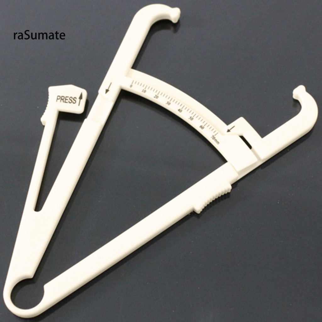 < rasumate > Fitness Skinfold Weight Loss Body Fat Test Chart Đo Caliper Analyzer