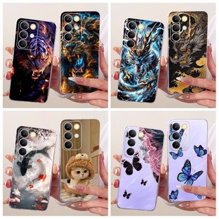 Dành Cho Realme C85 15X Ốp Lưng RMX5253 RMX5250 Vỏ Rồng Mát Dễ Thương Bướm Mềm Trong Suốt Silicon Ốp Lưng Điện Thoại Realme C85 2025 Vỏ