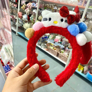 BỜM TÓC MÈO HELLO KITTY DỄ THƯƠNG MÀU ĐỎ NỔI BẬT PHỤ KIỆN XINH XẮN CHO BÉ VÀ BẠN GÁI