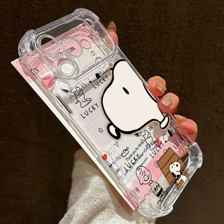 Ốp Điện Thoại Snoopy Dễ Thương Cho OPPO A6 A3 Pro A5 A3X A5X A57 A77S A78 A58 A60 A5S Reno 8T 5G Vỏ Điện Thoại Di Động Túi Khí Góc Bảo Vệ Camera Silicon Sang Trọng