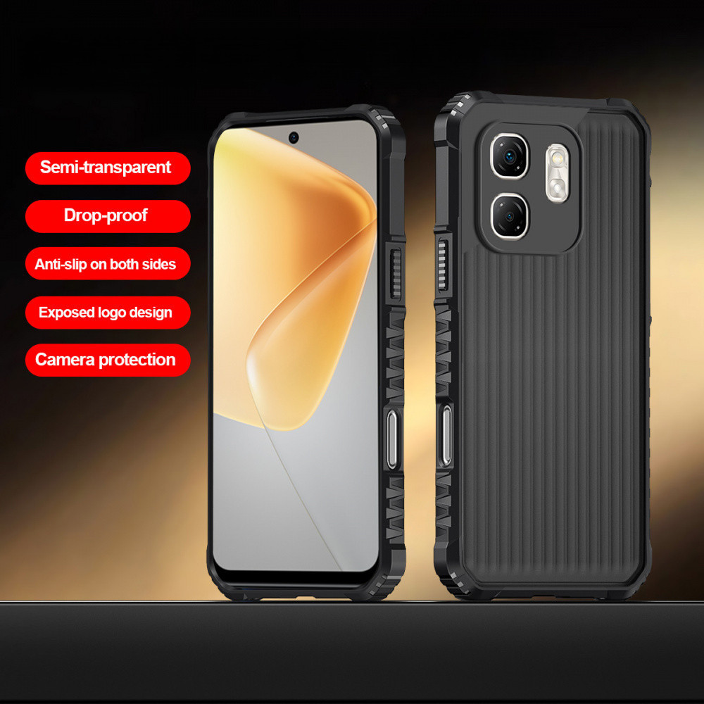 Ốp Điện Thoại Bán Trong Suốt Sọc Cho Infinix Hot 50i 50 40 SPARK 20 Smart9 9HD Note3PRO PLUS 4G 5G Góc Dày Chống Rơi Có Vỏ Bảo Vệ Camera