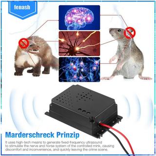 Thiết bị kiểm soát dịch hại siêu âm 12V Thuốc đuổi chuột điện tử không độc hại Thuốc đuổi chuột chạy bằng pin 12kHz-25kHz cho xe tải tự động [fenash.vn]