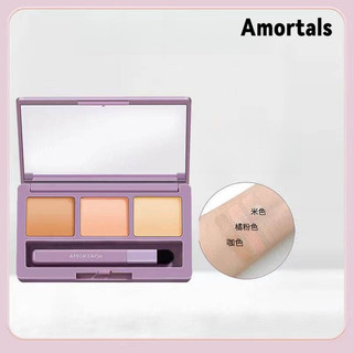 Amortals Face Tricolor Concealer Dark Circles On The Face Không Chặn Đường Che Điểm Mụn Dấu Che Khuyết Điểm Trang Điểm Mặt
