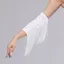 Tay áo cánh tay nữ BORAGETE, Màn trình diễn Flash Tay áo có viền nhảy Latin, Trang phục khiêu vũ Latin màu trơn cầm tay Khoan kim cương giả Tua Rua Găng tay lấp lánh dành cho nữ